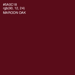 #5A0C18 - Maroon Oak Color Image